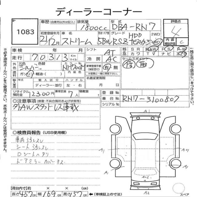 Перевод аукционных листов с Японского(аукционы Японии) - Другое во ...