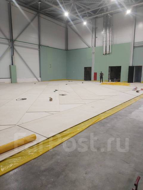 Укладка спортивного линолеума, Пвх плитки, Фанера, Ламината ит - Монтаж ...
