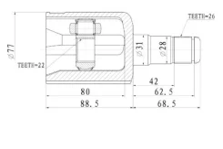 ���� ���������� VW Polo 1.4/1.6 02-06 1601199-SX 1601199SX ����