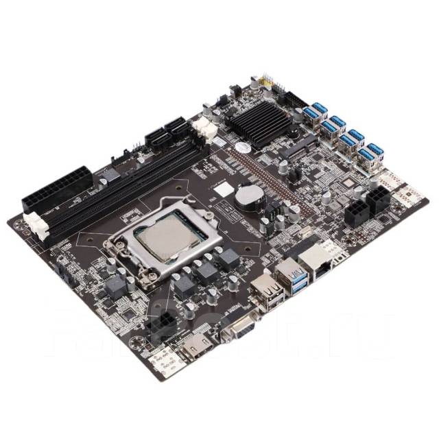 Новая Материнская плата для майнинга B75 8 карт + CPU G1620 ...