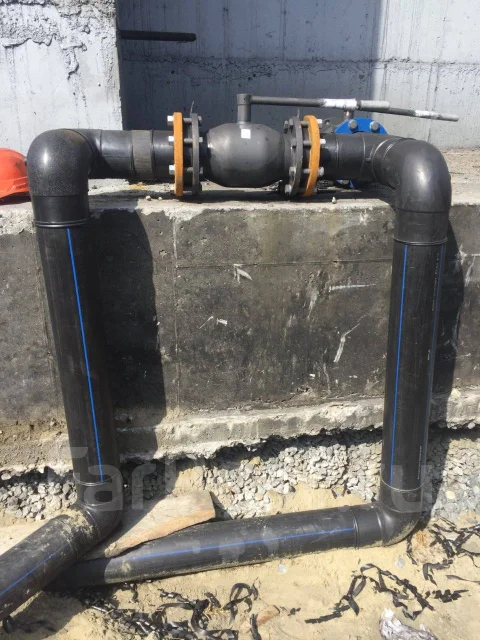 Сварка полиэтиленовых труб ПНД стыковка, прокладка, ремонт во Владивостоке