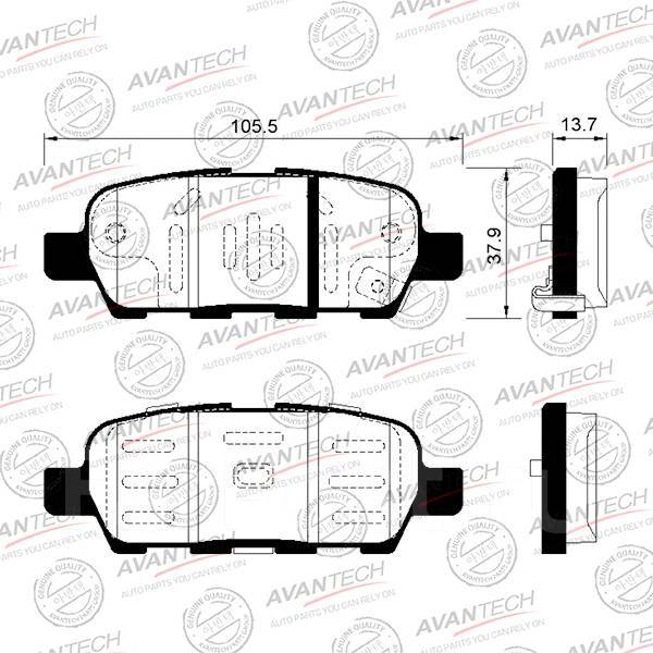 Pn2466 nibk колодки тормозные