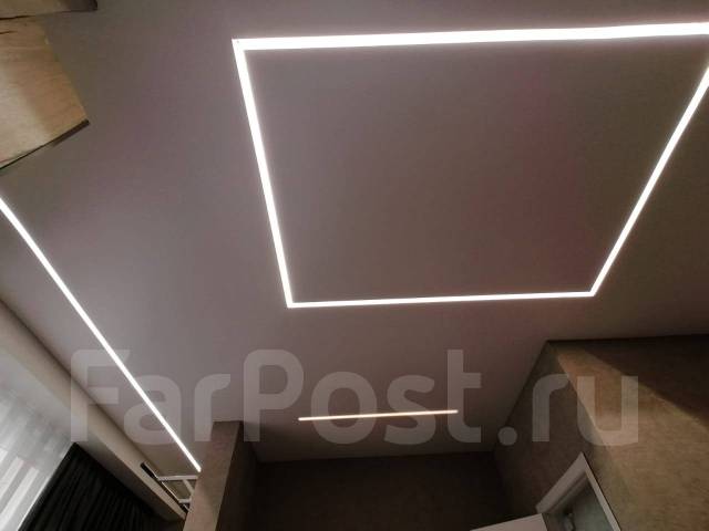 Демонтаж натяжных потолков. Слив воды во Владивостоке