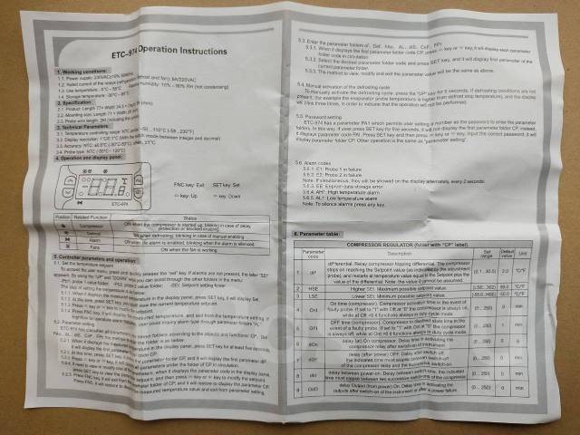 Контроллер холодильных систем ETC-974, аналог Eliwell 974, новый, в ...