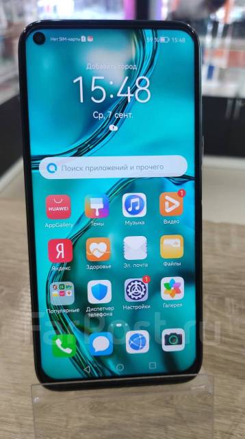 Huawei P40 lite 128 Гб, моноблок, черный, 4G LTE, Dual-SIM, NFC, б/у, в ...