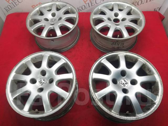 Литые диски Peugeot R15 4/108, 15", 1 шт, 4x108, 65,1 мм. 4 шт, в ...
