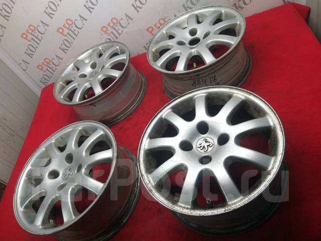 Литые диски Peugeot R15 4/108, 15", 1 шт, 4x108, 65,1 мм. 4 шт, в ...