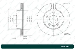 ���� ��������� G-Brake GR02583, �����/������ �������� GR02583 ����