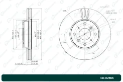 ���� ��������� G-Brake GR02866, �����/������ �������� GR02866 ����