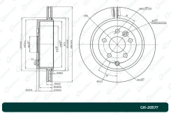 ���� ��������� G-Brake GR20577, �����/������ ������ GR20577 ����