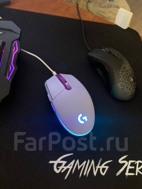Новая Игровая компьютерная мышь Logitech g102 фиолетовая Оригинал ...