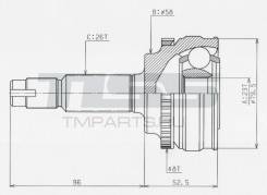       Toyota Corolla, Opa, RAV4, Prius (H004483) TOE054A HDK TOE054A 