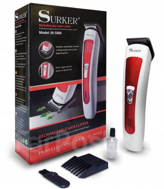 Машинка для стрижки триммер Surker SK-5806, новый, в наличии. Цена: 600 ...