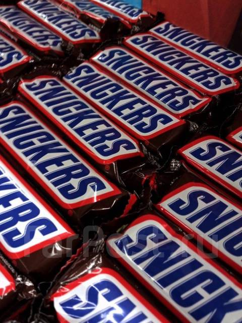 Шоколадный батончик snickers коробка 48 шт (Сникерс) - Продукты питания ...