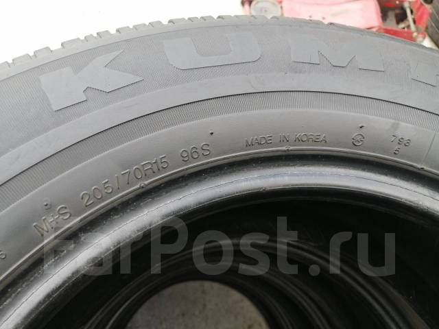 Kumho, 205/70 R15, 15", 1 шт, 205 мм, 70 %, радиальный, летние, 50 % ...