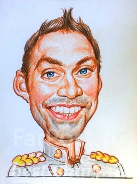 Шарж на заказ по фото, Портрет карандашом, маслом. Художник. Подарок в ...