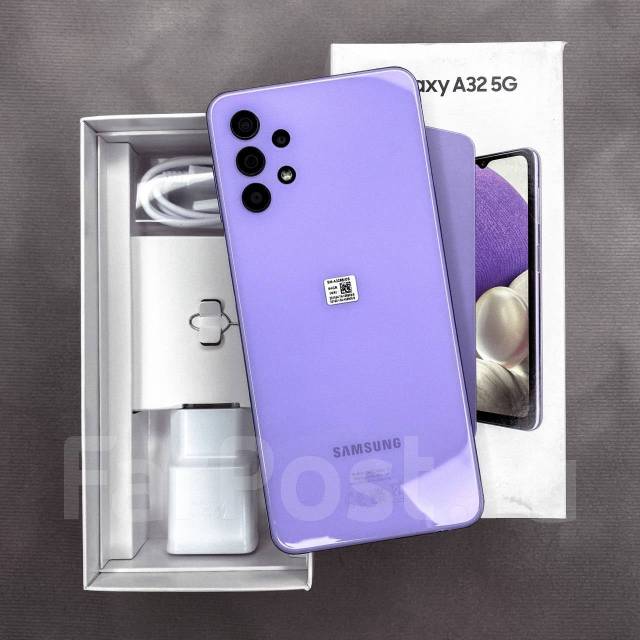 Samsung Galaxy A32 6ГБ+128ГБ Фиолнетовый Global! 5G NFC! +BTНаушники ...