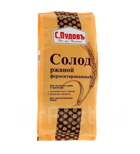 Солод ржаной ферментированный С. Пудовъ 300 г 1519590 - Продукты ...