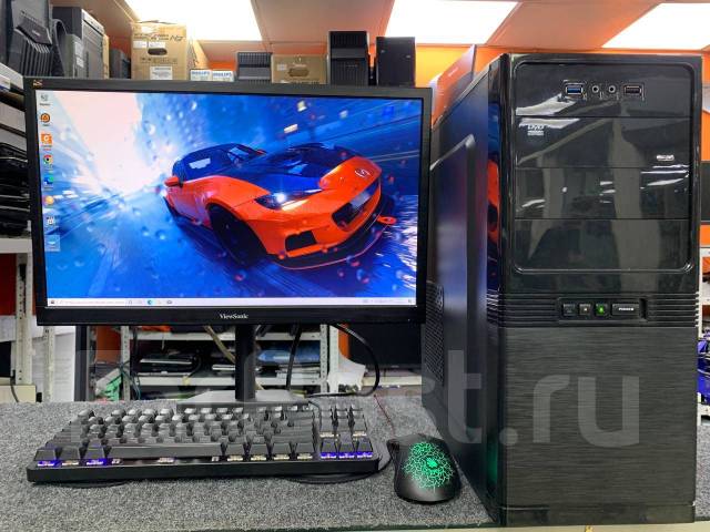 ПК для танков! G5400, 12Гб, SSD, GeForce 2Гб+монитор 22’’Гарантия 1год ...