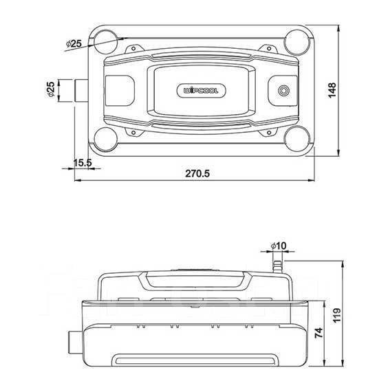 Насос дренажный, помпа для кондиционера Wipcool P380. Тихий ...