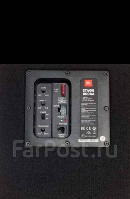 Jbl stage 800ba схема подключения
