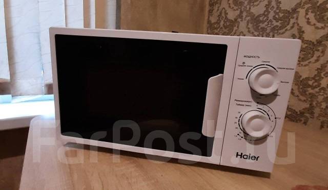 Микроволновая печь, Haier, б/у, в наличии. Цена: 4 000₽ в Уссурийске