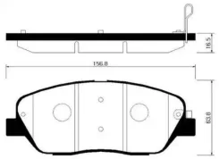 ������� ��������� �������� KIA Sorento II 09-, Hyundai Santa FE II, III 05-, Grand Santa FE 13- HSB HP1042 HP1042 ����
