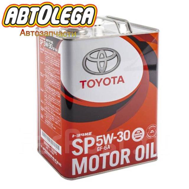 Масло моторное синтетическое Toyota SP 5W-30 GF-6A,4л 08880-13705, 4,00 ...