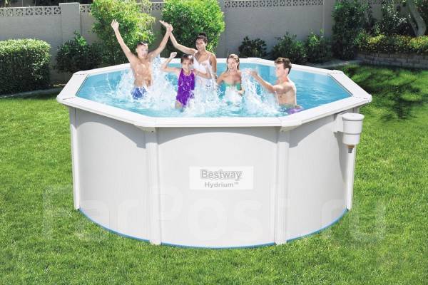 Bestway 56566 BW Стальной бассейн Hydrium 300х120см 7630л песч. фильтр ...