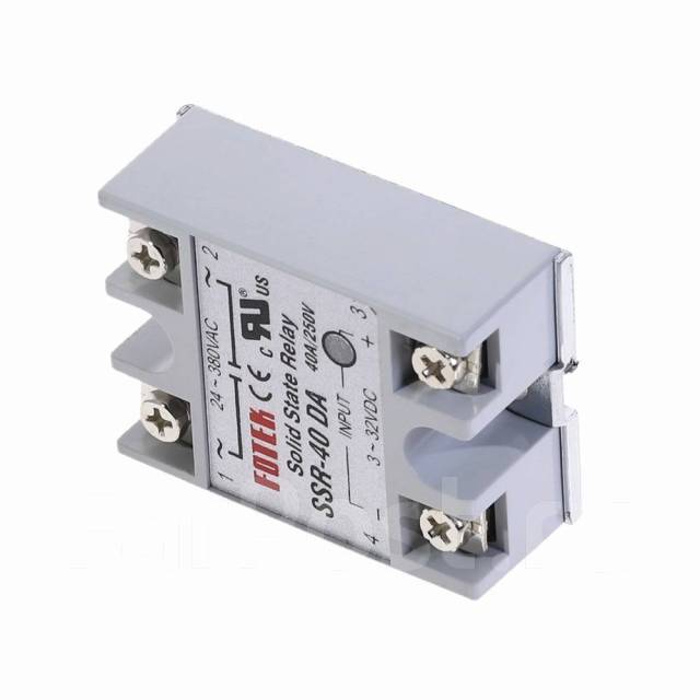 Твердотельное реле Fotek SSR-40DA 40А 3-32В DC, контроль 24-380В AC ...