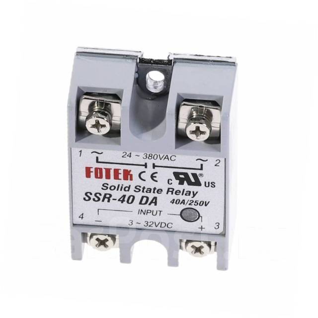 Твердотельное реле Fotek SSR-40DA 40А 3-32В DC, контроль 24-380В AC ...