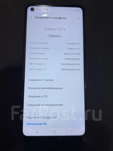 Samsung Galaxy A21s. �/�, ������, 3G, 4G LTE, Dual-SIM, ����������, NFC ����