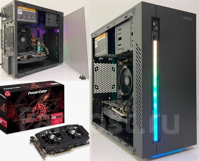 Новый ! AMD Ryzen™ 3 PRO 1300, ОЗУ 16 ГБ, SSD 480 ГБ, Radeon™ RX 580 8 ...