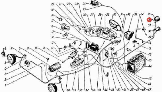 Привод спидометра газ 53 схема