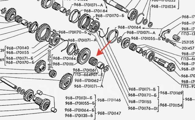 Коробка передач заз 968 схема