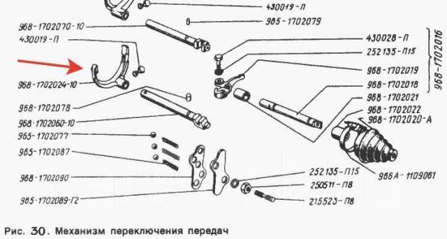 Не включается задняя передача на заз 968