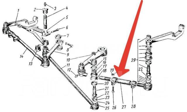 Рулевая трапеция газ 3110 с гур схема