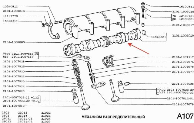 Схема блока цилиндров ваз 2107