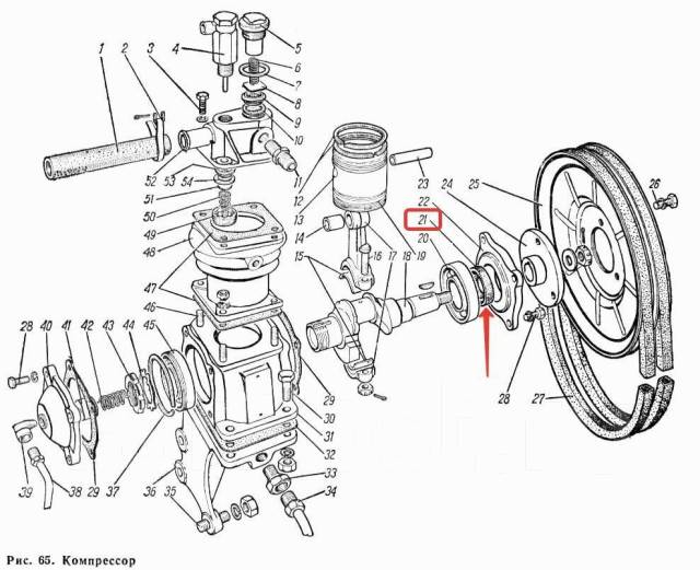 Компрессор газ 66 схема - 92 фото