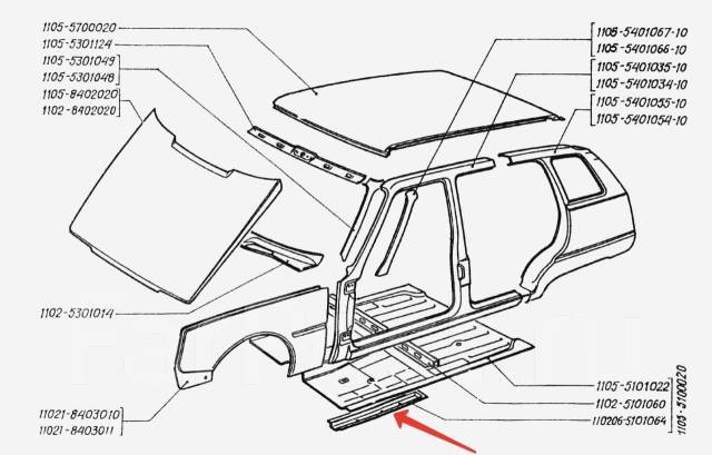 Каталог запчастей таврия 1102 в картинках