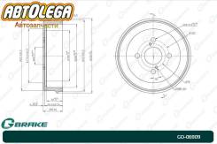   G-brake Toyota Corolla/Sprinter 95- AE10# /11# GD06909 
