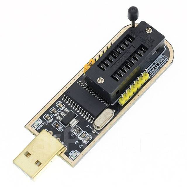 Программатор CH341 USB для Eeprom / Flash 24 / 25 серии, новый, в ...