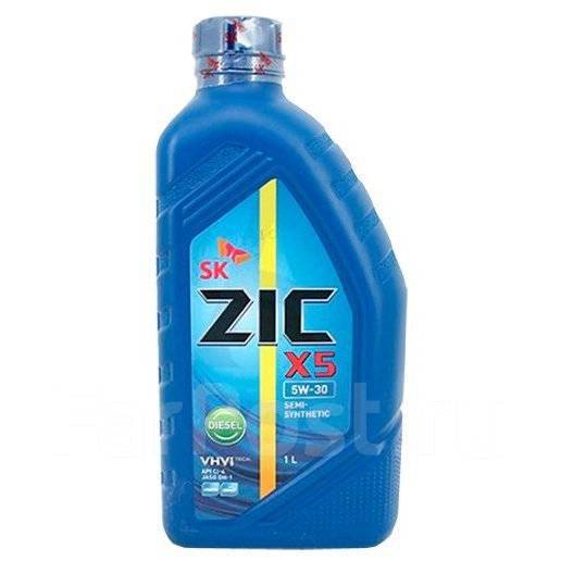 Масло моторное ZIC X5 Diesel 5w30 CI-4/SL, A3/B4/JASO DH-1, п/синт. 1л ...