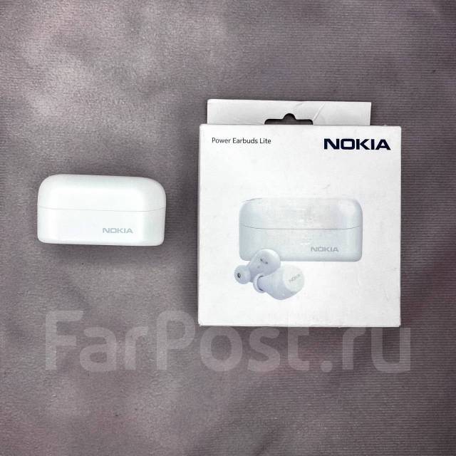 Наушники беспроводные Nokia Power Earbuds Lite (BH-405) Ростест Белые ...