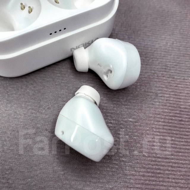 Наушники беспроводные Nokia Power Earbuds Lite (BH-405) Ростест Белые ...