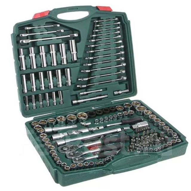 Набор инструментов 150 предметов (зеленый кейс) 1/2 - Инструмент и ...