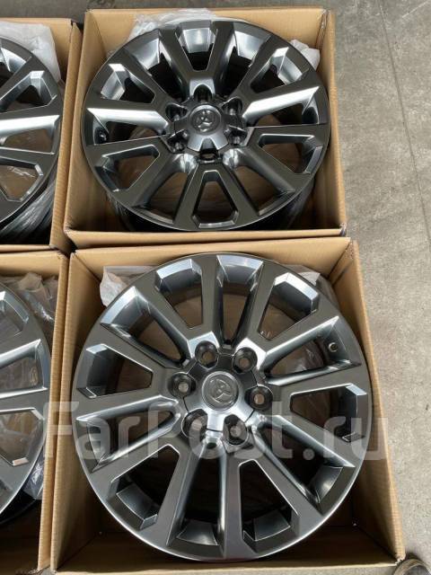 Литые диски Toyota Land Cruiser Prado R18 6x139.7 7.5J +25 Цвет Графит ...