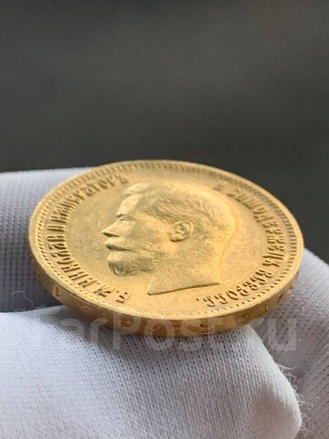 Золотая монета 10 рублей Николай 2 1899 год АГ ! Штемпельный блеск, б/у ...