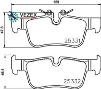 ������� ��������� BMW X1(F48)/2(F45) 14- ����. Brembo P06094 P06094 ����