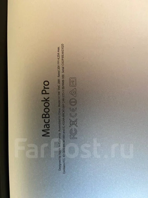 Apple MacBook Pro 15 2014 Mid. 15.4", 2,5����, ��� 16 ��, ���� 512���, WiFi: 1, Bluetooth: 1, ����������� �� 12��. ����